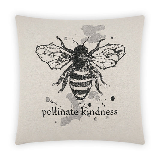 D.V. Kap Pollinate White Throw Pillow With Insert