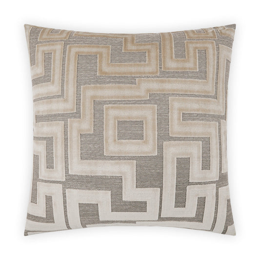 D.V. Kap Modernist Oat Brown Throw Pillow With Insert