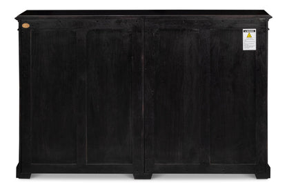 Morgan Library Case Slim Glass Doors Low Sideboard