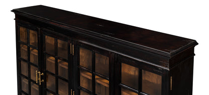 Morgan Library Case Slim Glass Doors Low Sideboard