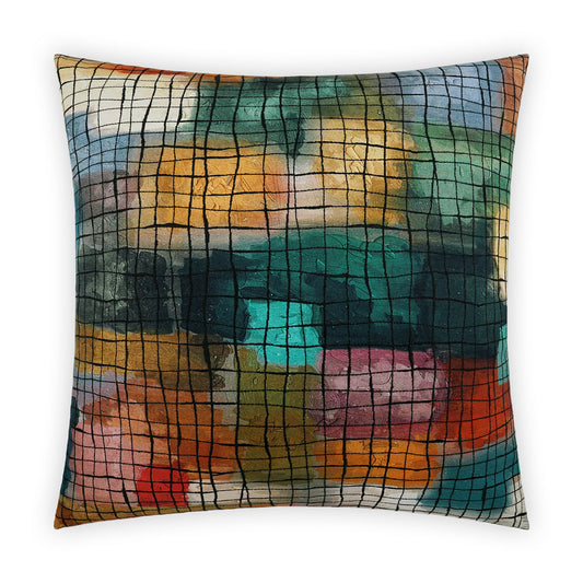 D.V. Kap Klee Multi Color Throw Pillow With Insert