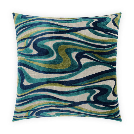 D.V. Kap Sway Blue Throw Pillow With Insert