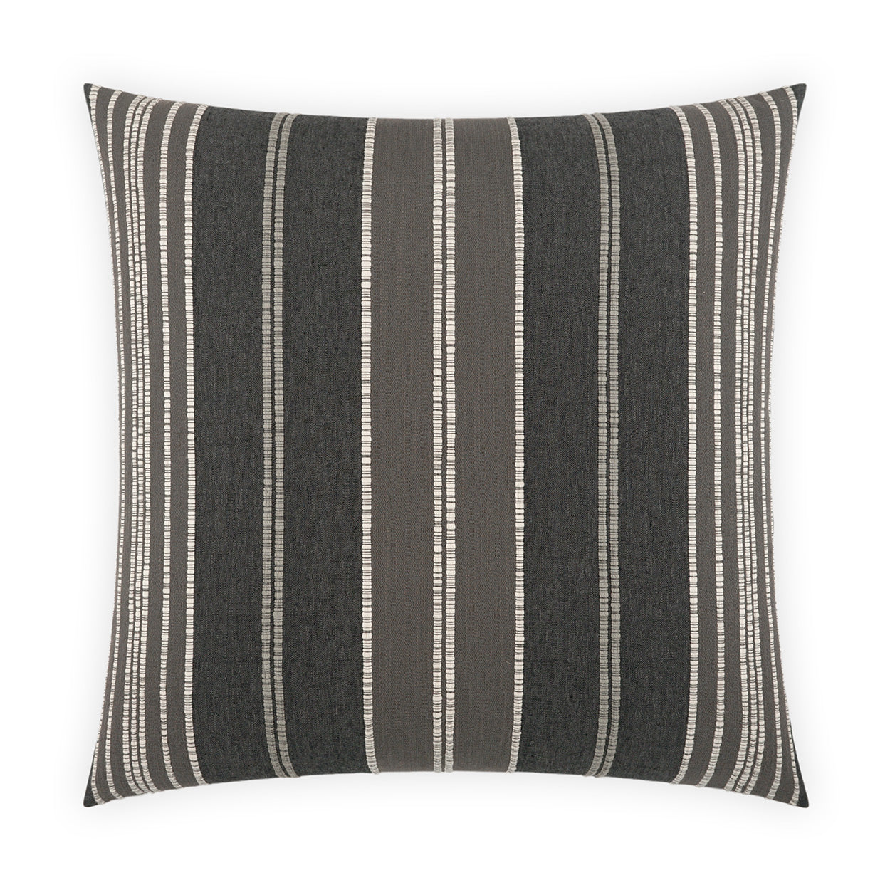 Talbert Charcoal Black Throw Pillow With Insert