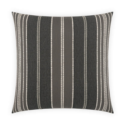 Talbert Charcoal Black Throw Pillow With Insert