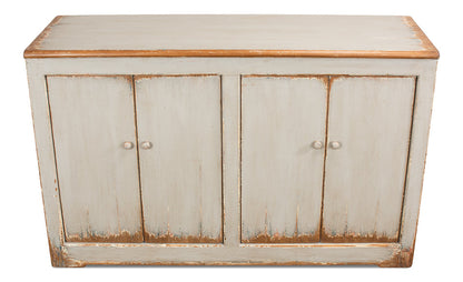 Wall Sideboard With Four Doors Antiqued White