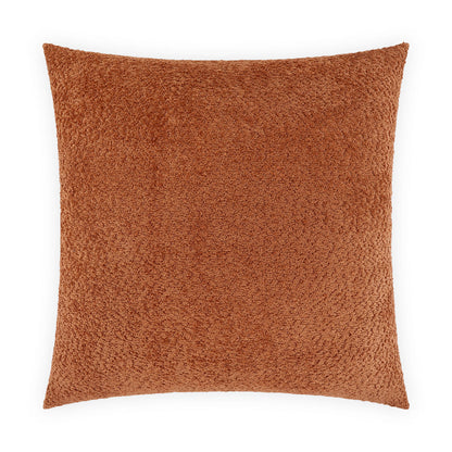 Snuggle Rust Brown Throw Pillow With Insert