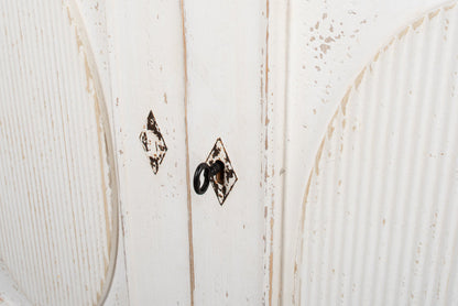 Whitewash Ribbon Sideboard For Living Room