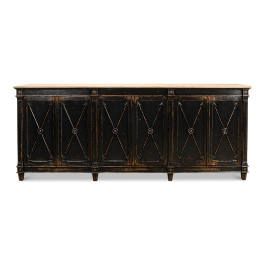 Marksman Extra Wide Sideboard Antique Ebony