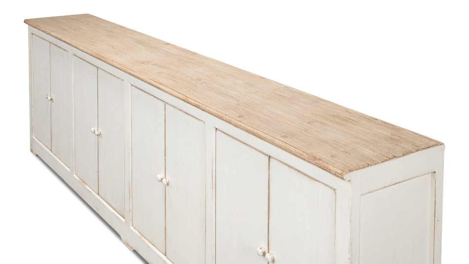 Eight Is Enough Extra Wide Sideboard Whitewash