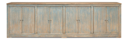 Eight Is Enough Extra Wide Sideboard Antique Blue