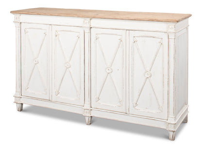 Marksman Sideboard Whitewash Finish