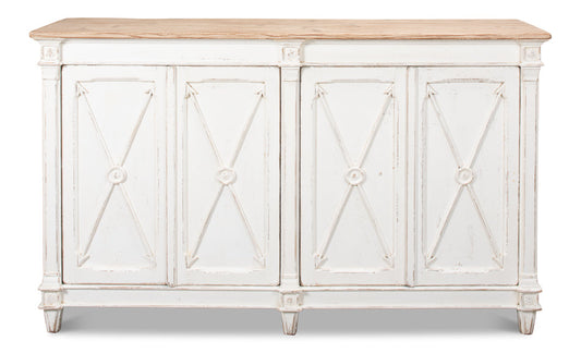 Marksman Sideboard Whitewash Finish