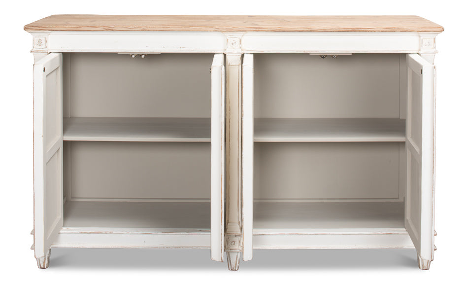 Marksman Sideboard Whitewash Finish