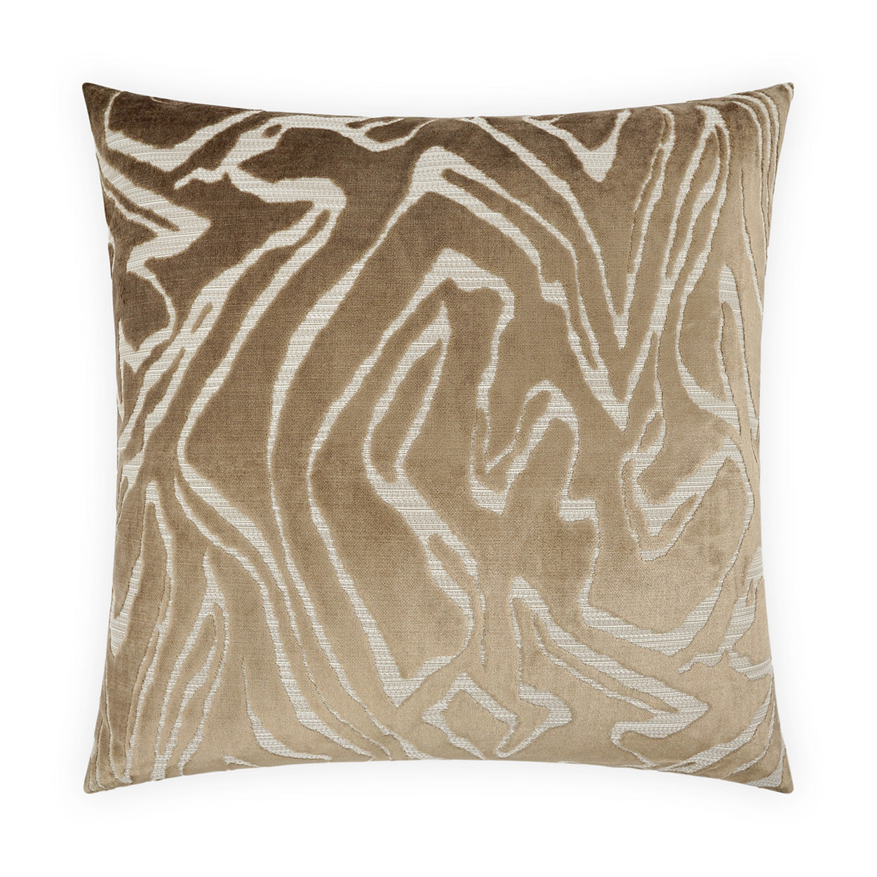 Zuniga Safari Brown Throw Pillow With Insert