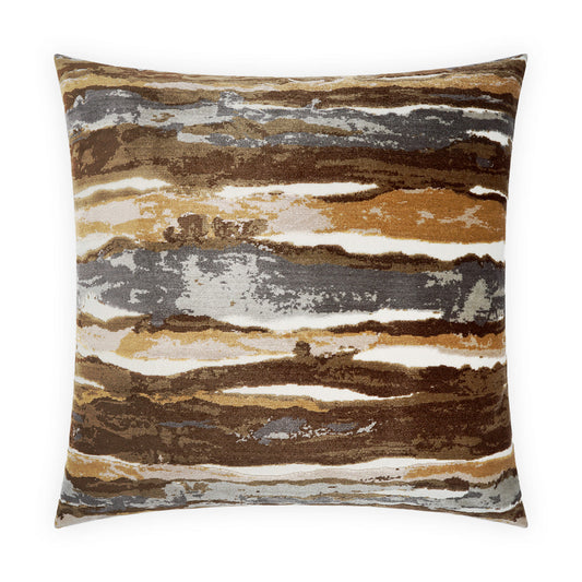 D.V. Kap Ecco Alchemy Brown Throw Pillow With Insert