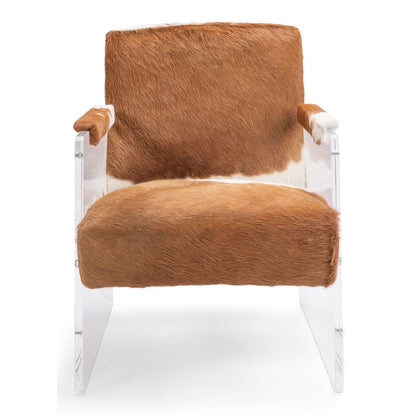 Holloway Armchair Unique Cowhide Accent Chair