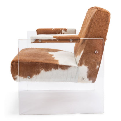 Holloway Armchair Unique Cowhide Accent Chair