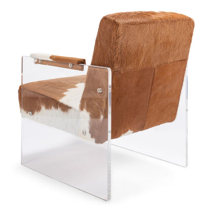 Holloway Armchair Unique Cowhide Accent Chair