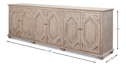 Six Diamonds Sideboard French Grey