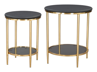 Koper Coffee Table Set (2-Piece) Black