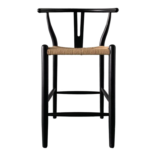 Ventana Two Tone Woven Seat Counter Stool