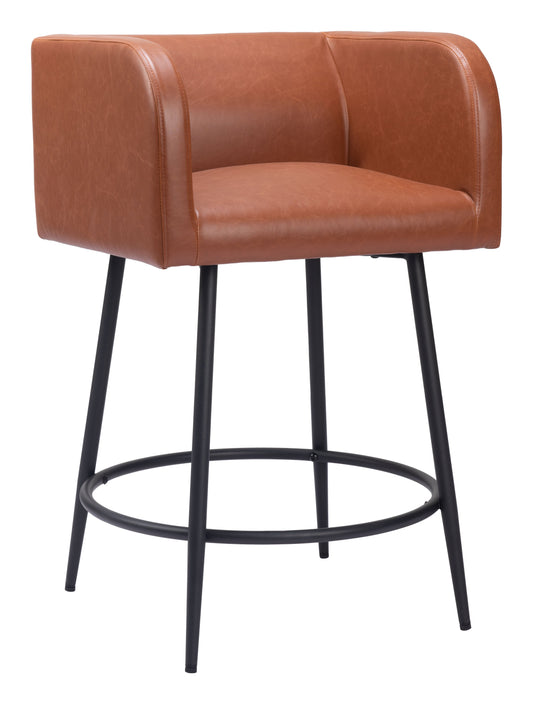 Horbat Counter Stool (Set of 2) Brown