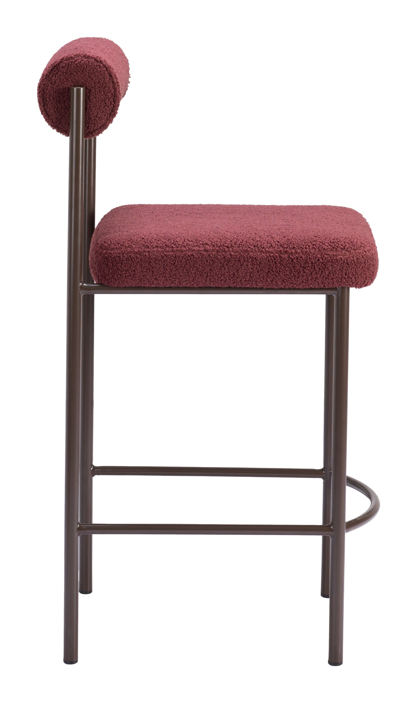 Livorno Counter Stool (Set of 2) Red & Bronze