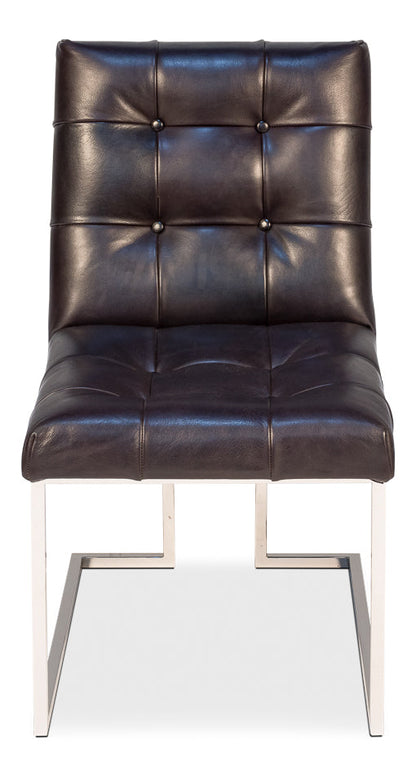 Hubbard Iron & Leather Accent Chair