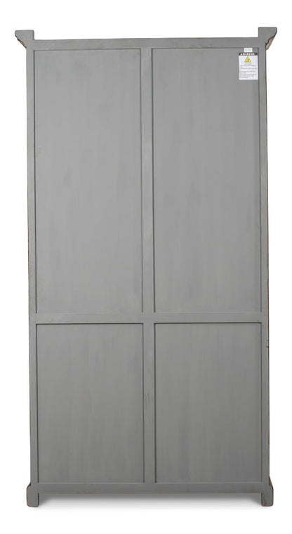 Refined Arches Tall Curio Bookcase Glass Doors