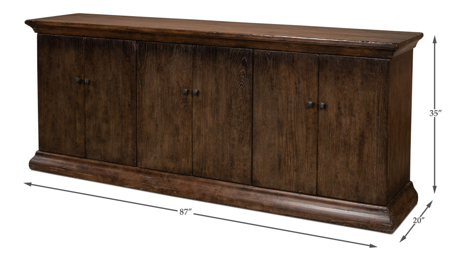 Provincial Storage Sideboard Cabinet For Living Room