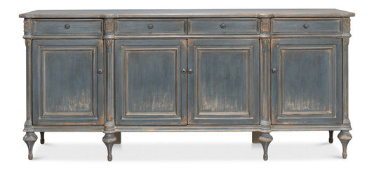 Lilac Sideboard Blue Buffet for Dining Room