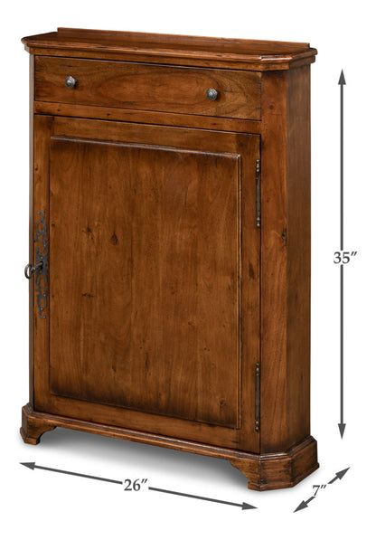 Entryway Slim Dante Hall Cabinet Fruitwood