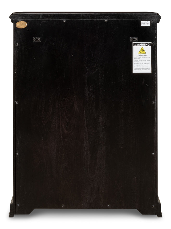 Entryway Slim Dante Hall Cabinet Ebony