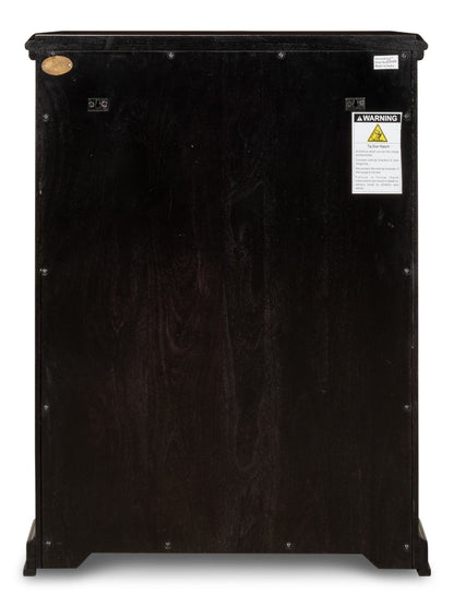 Entryway Slim Dante Hall Cabinet Ebony