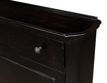 Entryway Slim Dante Hall Cabinet Ebony