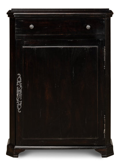 Entryway Slim Dante Hall Cabinet Ebony