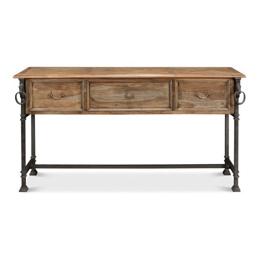 Game Of Thornes Console Table With Drawers Antique Finish