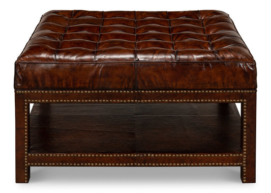 Vintage Tufted Ottoman