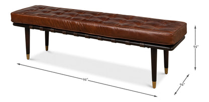 Prince Albert Bench Natural Leather