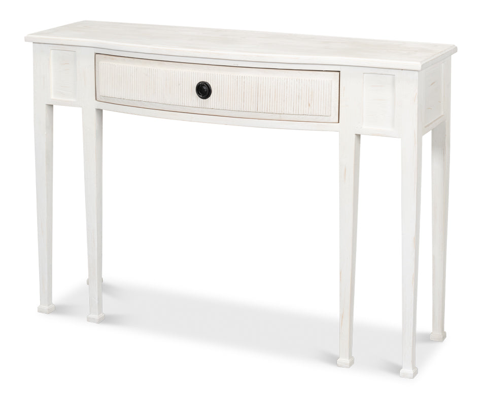 Madora Bungalow Console Table With Drawer White Wood