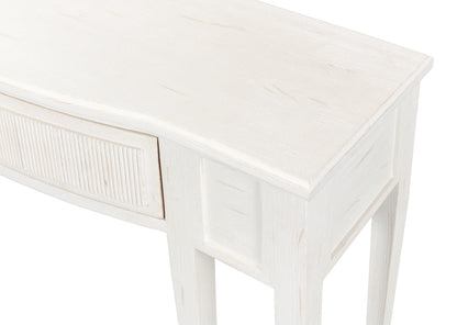 Madora Bungalow Console Table With Drawer White Wood