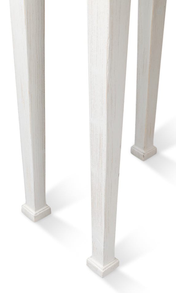 Madora Bungalow Console Table With Drawer White Wood