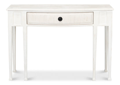 Madora Bungalow Console Table With Drawer White Wood