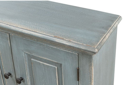 San Marco Bungalow Cabinet for Living Room Blue Grey Finish