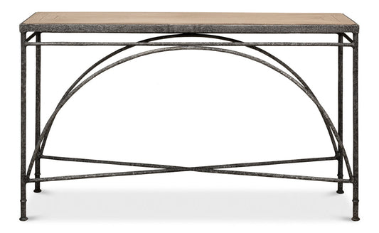 Vineyards Console Table Cast Iron and Wood