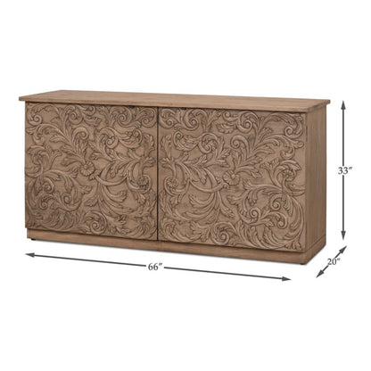 Malibu Equestrian Credenza Cabinet for Living Room