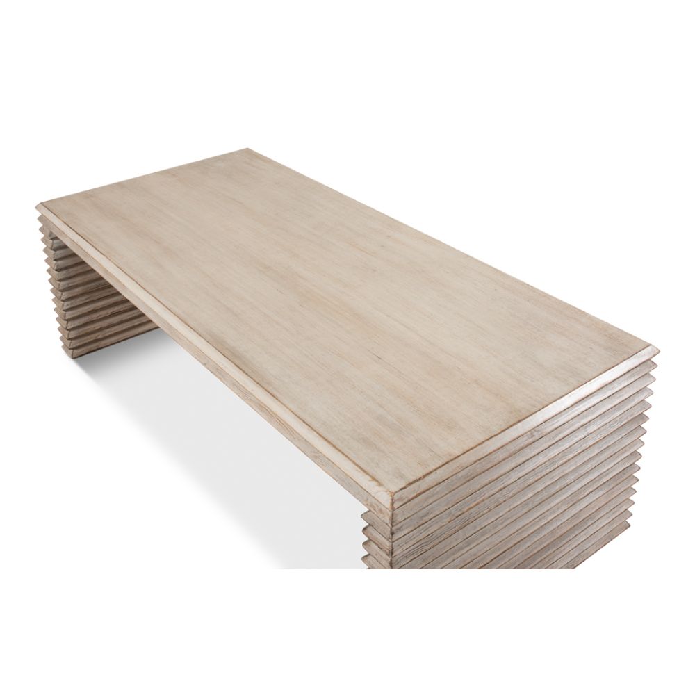 Stacked Cocktail Coffee Table Stone Grey