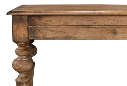 Hudson Console Table Brown Natural Finish