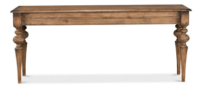 Hudson Console Table Brown Natural Finish