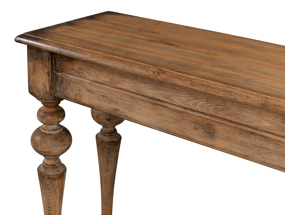 Hudson Console Table Brown Natural Finish